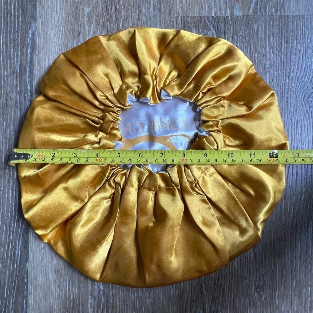 Epitome Cheveux Hair Bonnet Womens OS Gold Purple Logo Satin Sleep Cap 3401